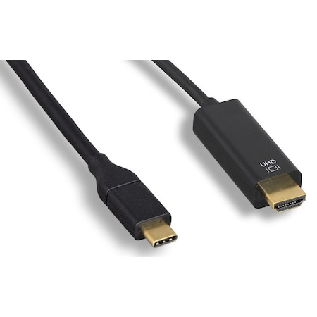 Axiom Usb-C Male To Hdmi Male Adapter Cable - Black - 6Ft